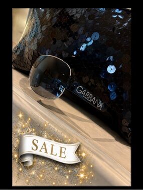 Dolce & Gabbana Sunglasses Shield Frames/Rhinestones